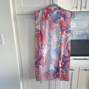 Topshop Multicolor Sleeveless Top